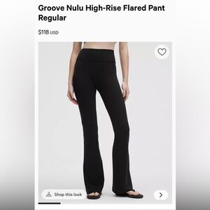 NWOT Lululemon Nulu High Rise Flare Pants
